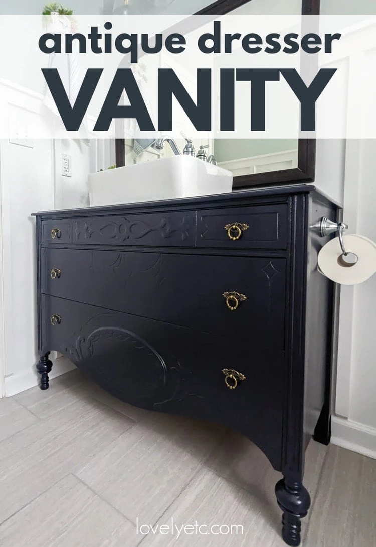 How to Update an Old Vanity with New Drawers Doors and Paint - Southern  Hospitality