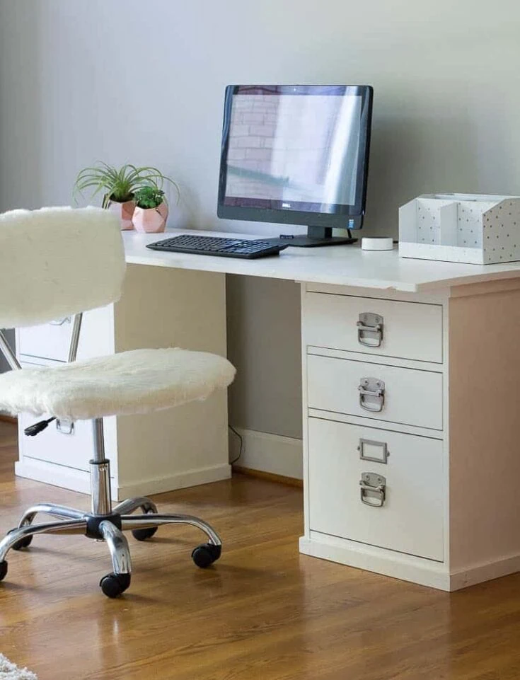 vintage homework desk