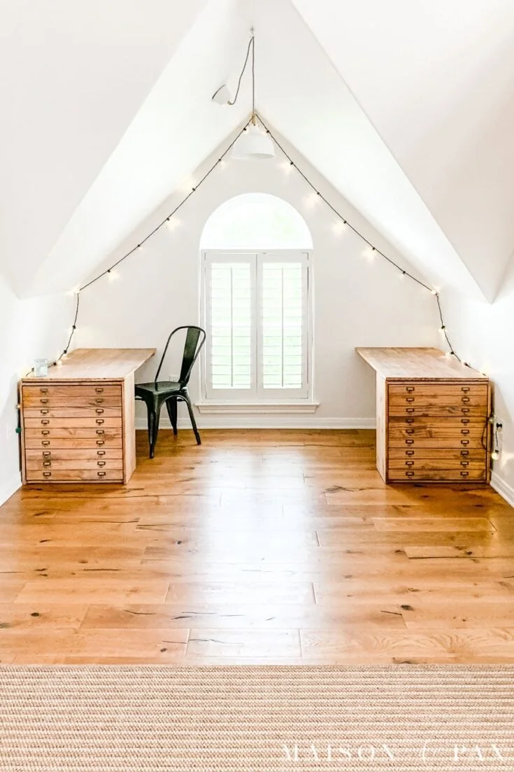 vintage homework desk