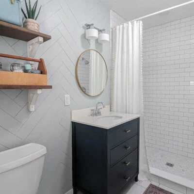 Beautiful DIY Small Bathroom Remodel on a Budget