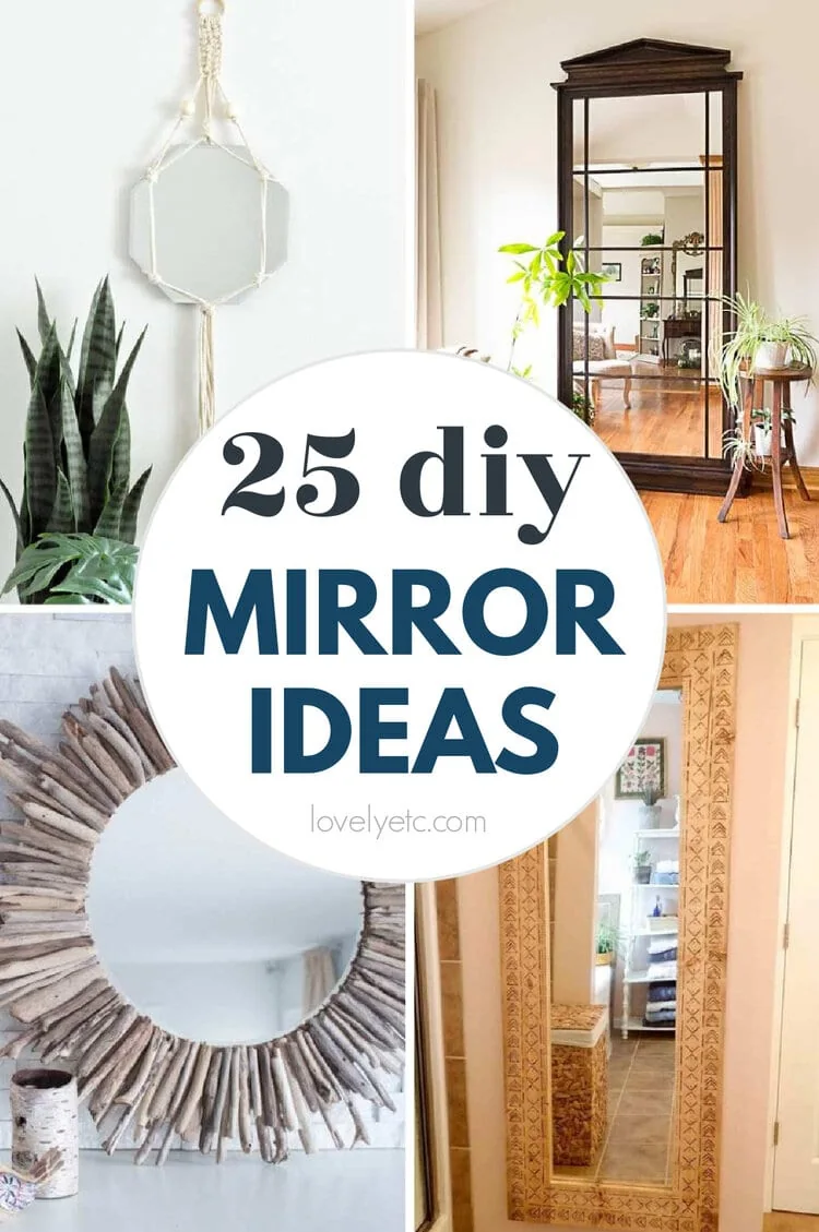 How to Update a Mirror with Decoupage