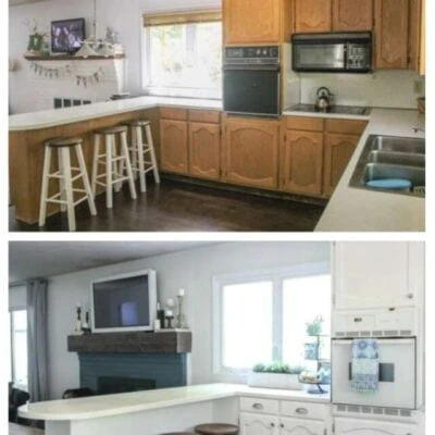 Budget White Kitchen Makeover