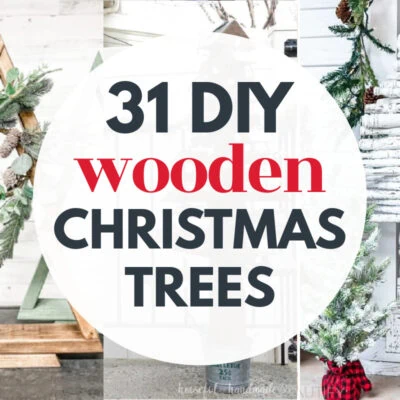 31 Charming DIY Wooden Christmas Trees To Help Deck the Halls