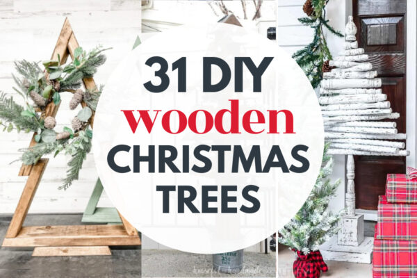 31 Charming DIY Wooden Christmas Trees To Help Deck the Halls