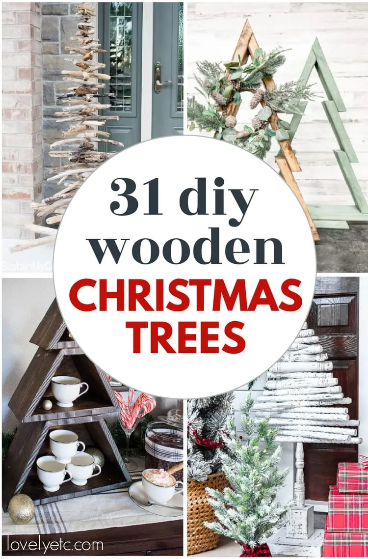 31 Charming DIY Wooden Christmas Trees To Help Deck the Halls for Free Printable 2x4 Christmas Tree Plans