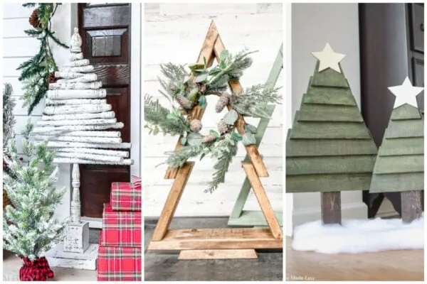 31 Charming DIY Wooden Christmas Trees To Help Deck the Halls