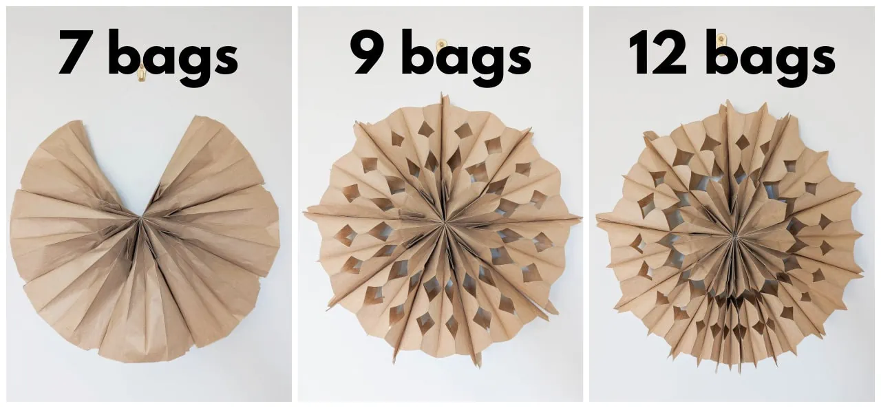 Paper Bag Snowflakes 