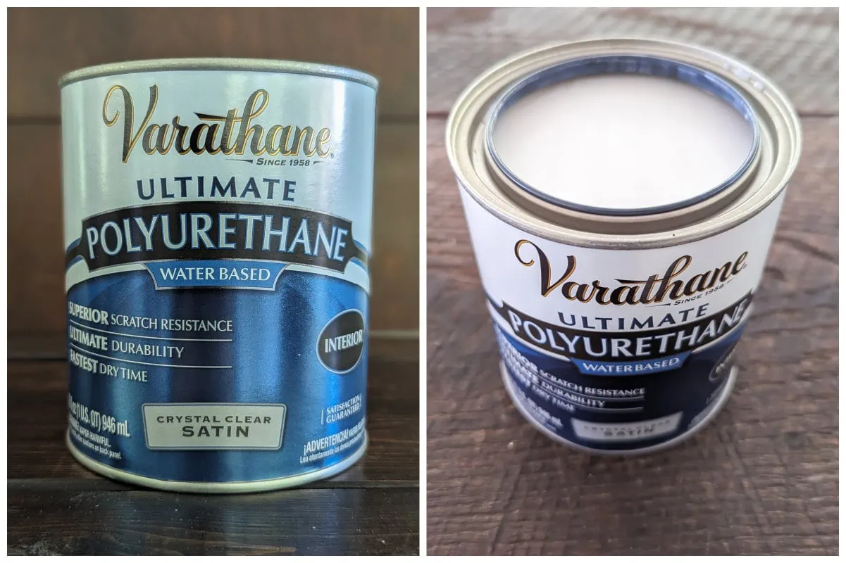 can of varathane water-based polyurethane.