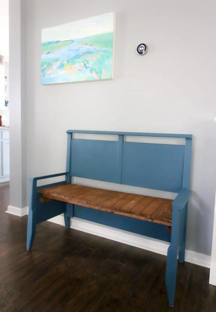 DIY headboard bench