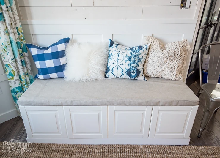 kitchen bench with storage