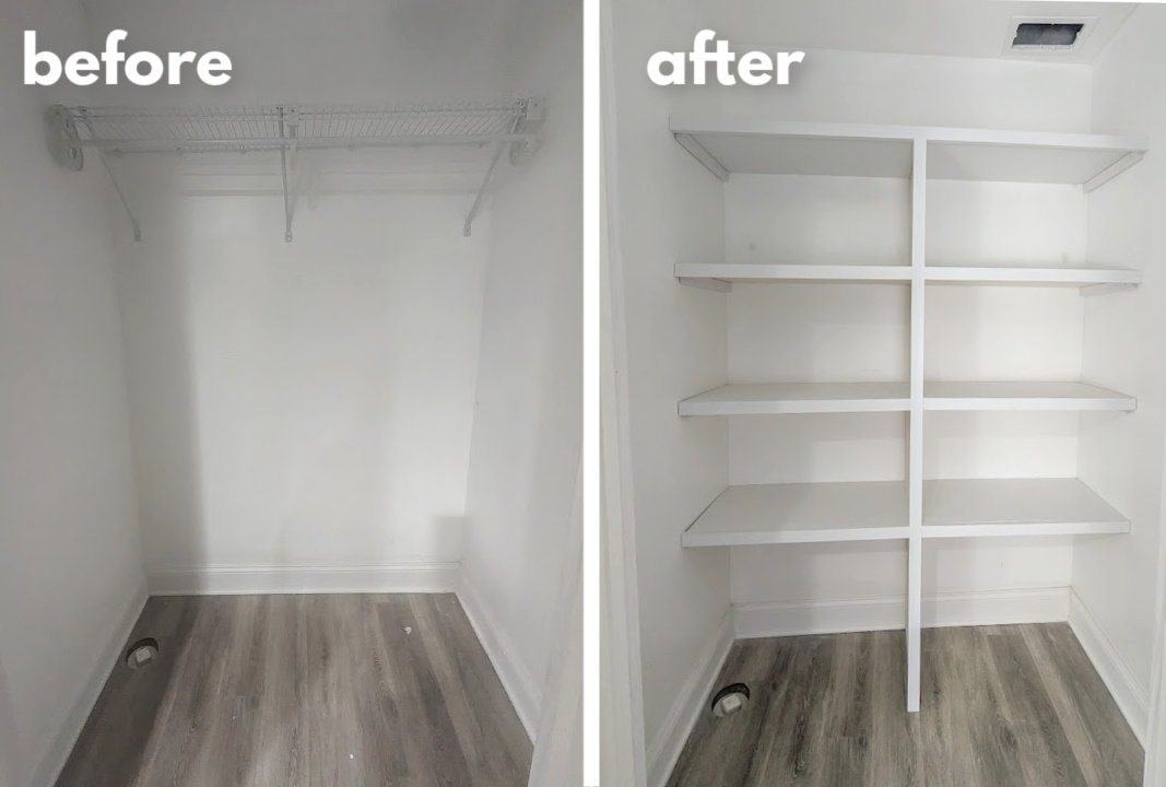 How to Build Simple DIY Closet Shelves for Extra Storage