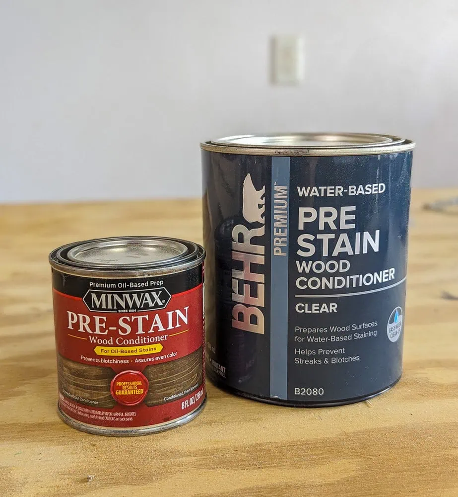 pre-stain wood conditioners.