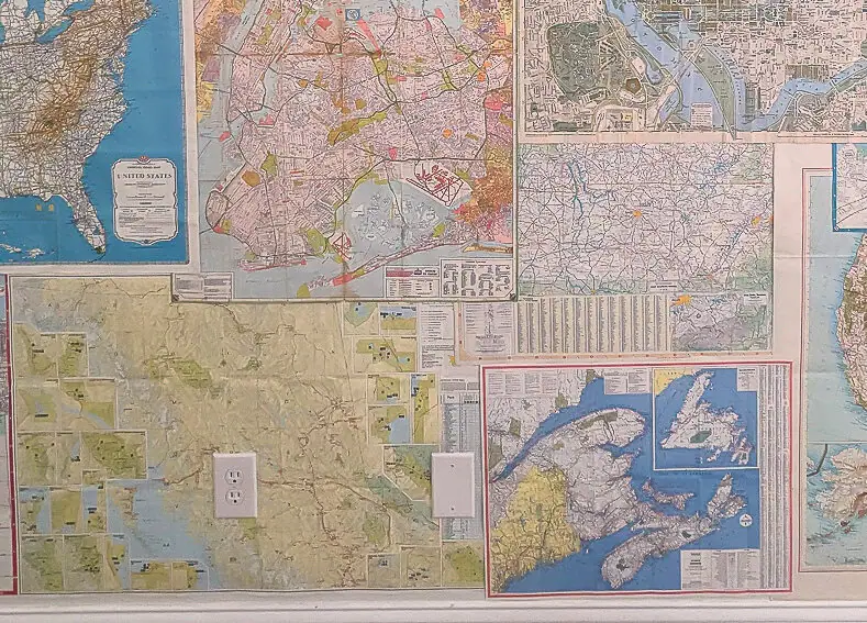 map wall around outlets.