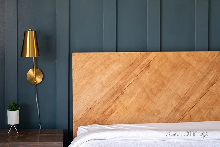 headboard made with 1 sheet of plywood