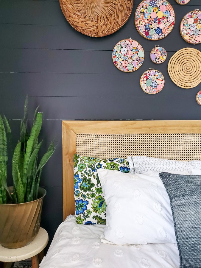 modern cane headboard