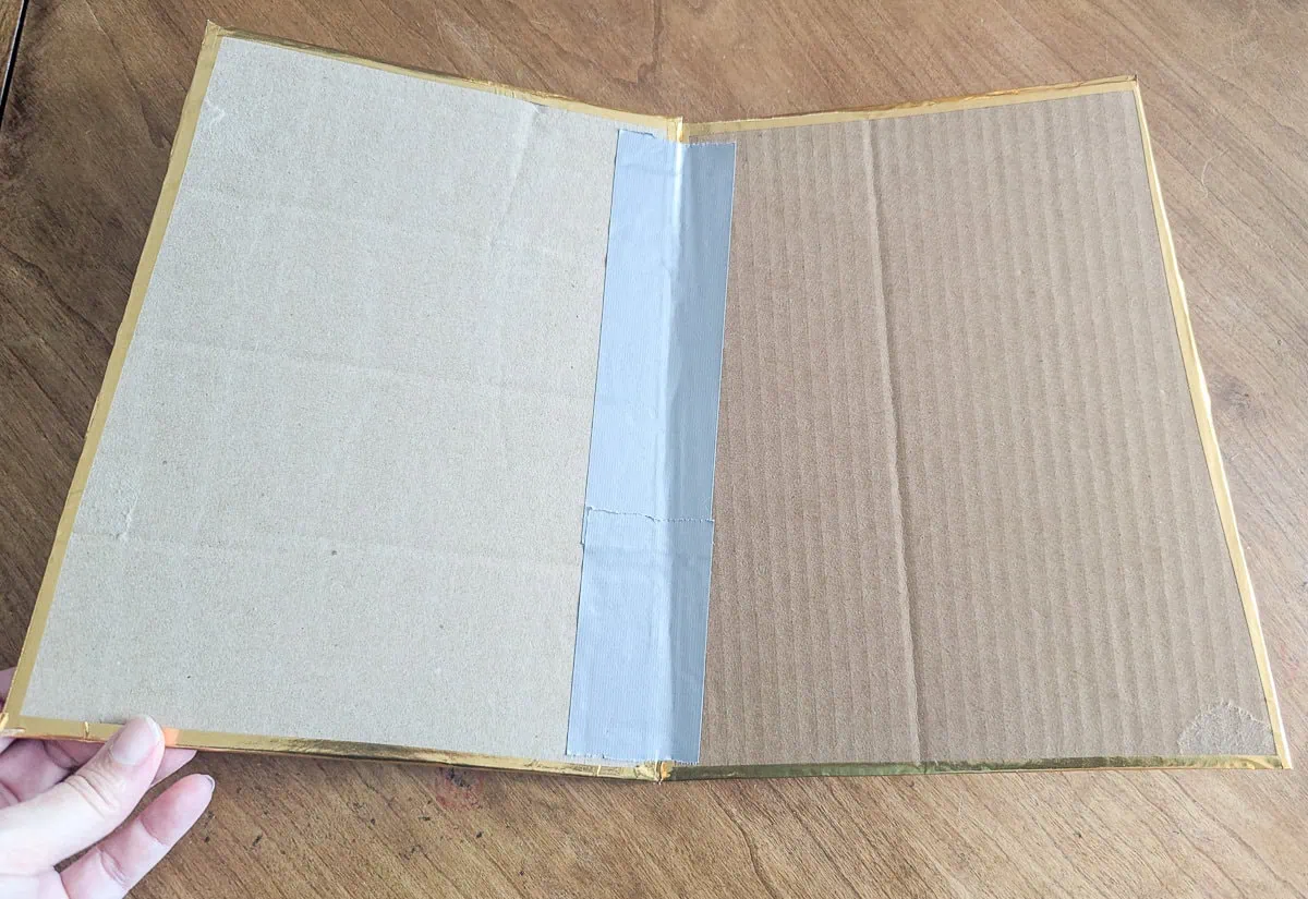 taping sections together with duct tape.