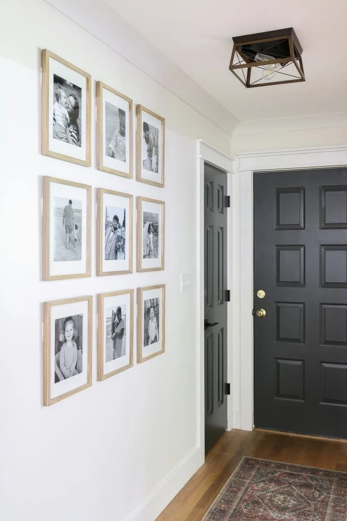9 image framed photo wall