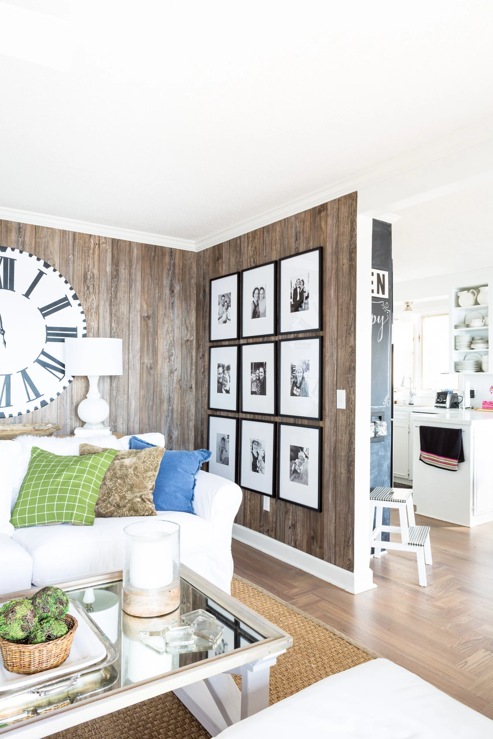 grid photo gallery wall