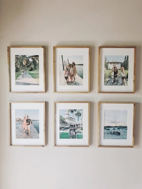 6 images framed family photos