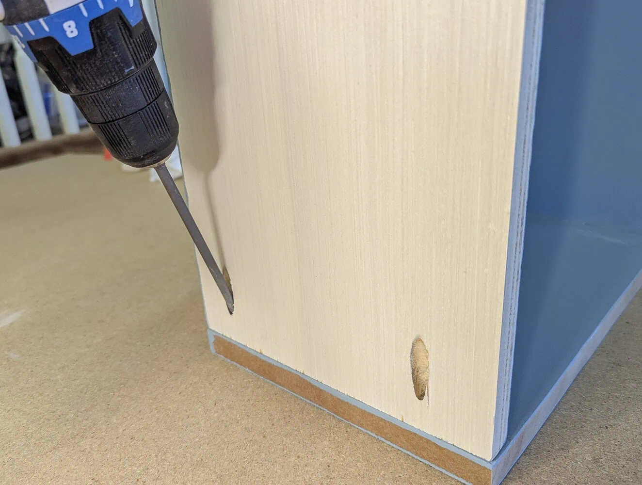 building drawers with pocket screws.