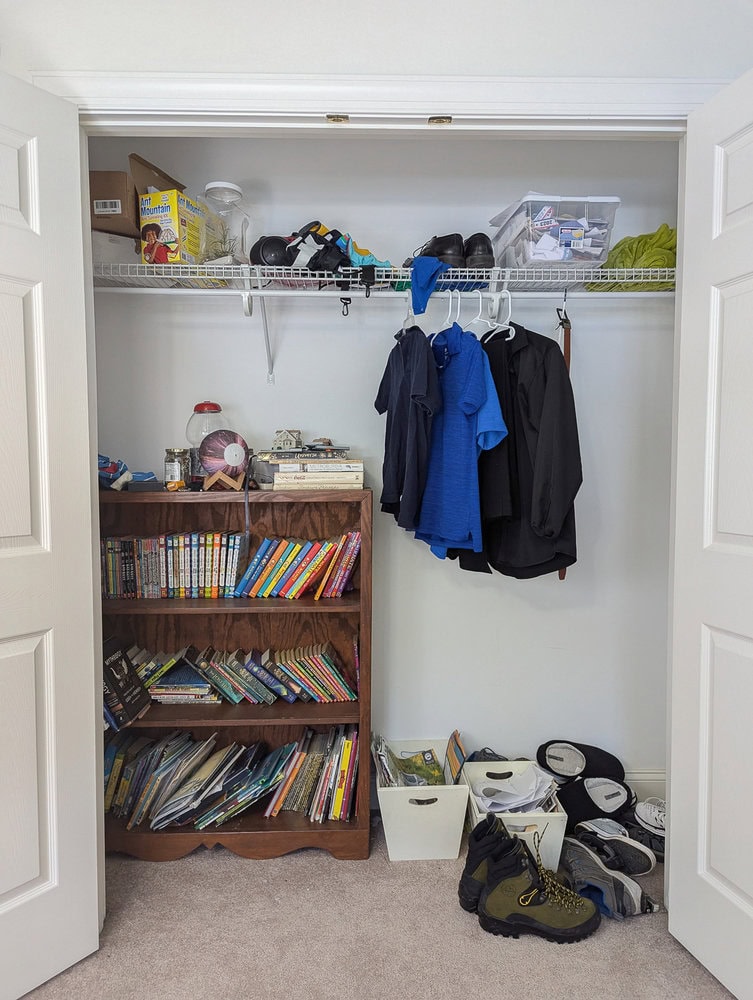 before of basic closet.