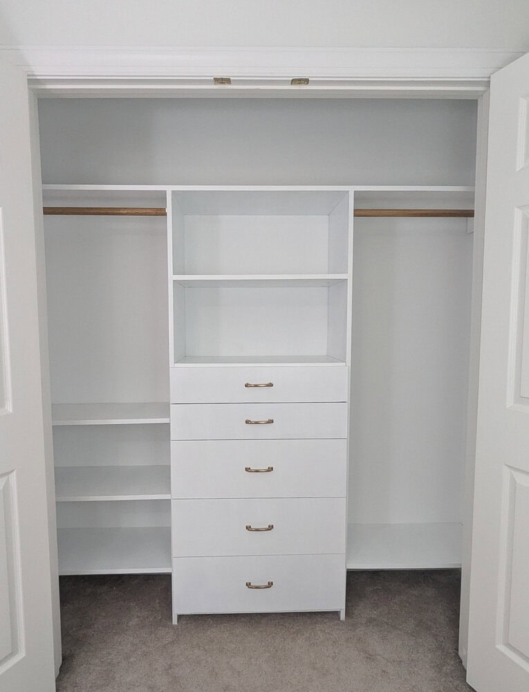 Closet Organizer with Drawers Printable Build Plans - Image 7