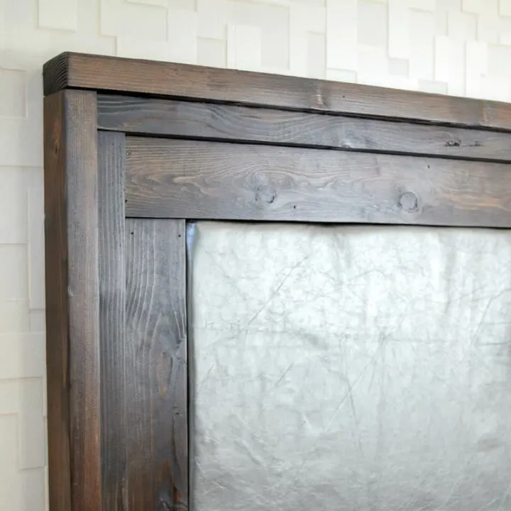 diy leather headboard