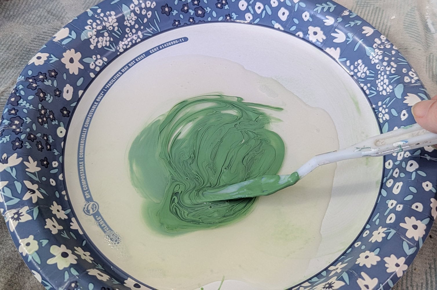 mixing a little paint into paint sealer.