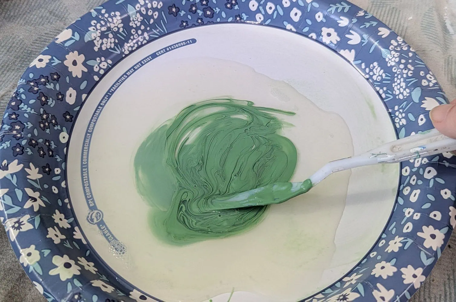 mixing a little paint into paint sealer.