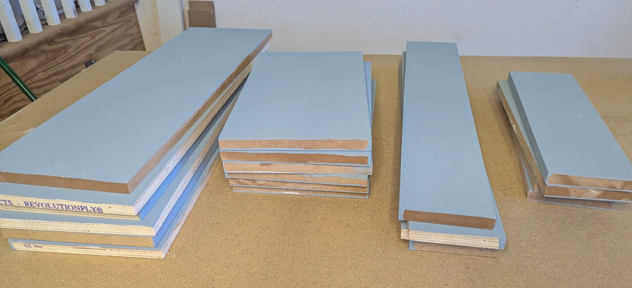 wood cut for drawer boxes.
