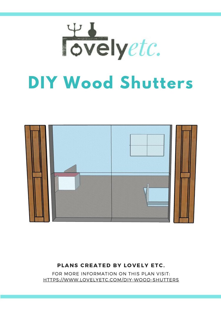 Wooden Shutters Printable Build Plans - Image 4