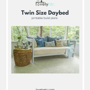 twin size diy daybed build plans.