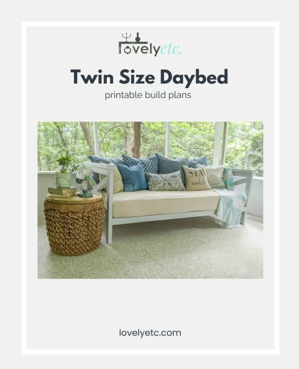 twin size diy daybed build plans.