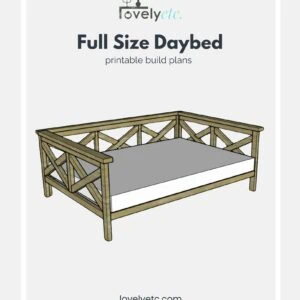 diy daybed build plans - full size.