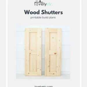Wooden Shutters Printable Build Plans