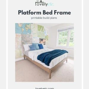 platform bed frame printable build plans.