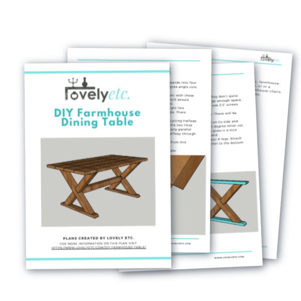 Indoor/Outdoor Farmhouse Table Printable Build Plans - Image 5