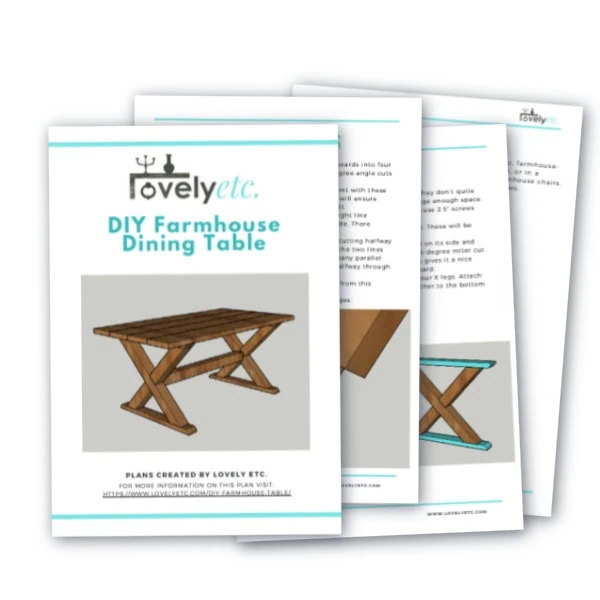 Indoor/Outdoor Farmhouse Table Printable Build Plans - Image 5
