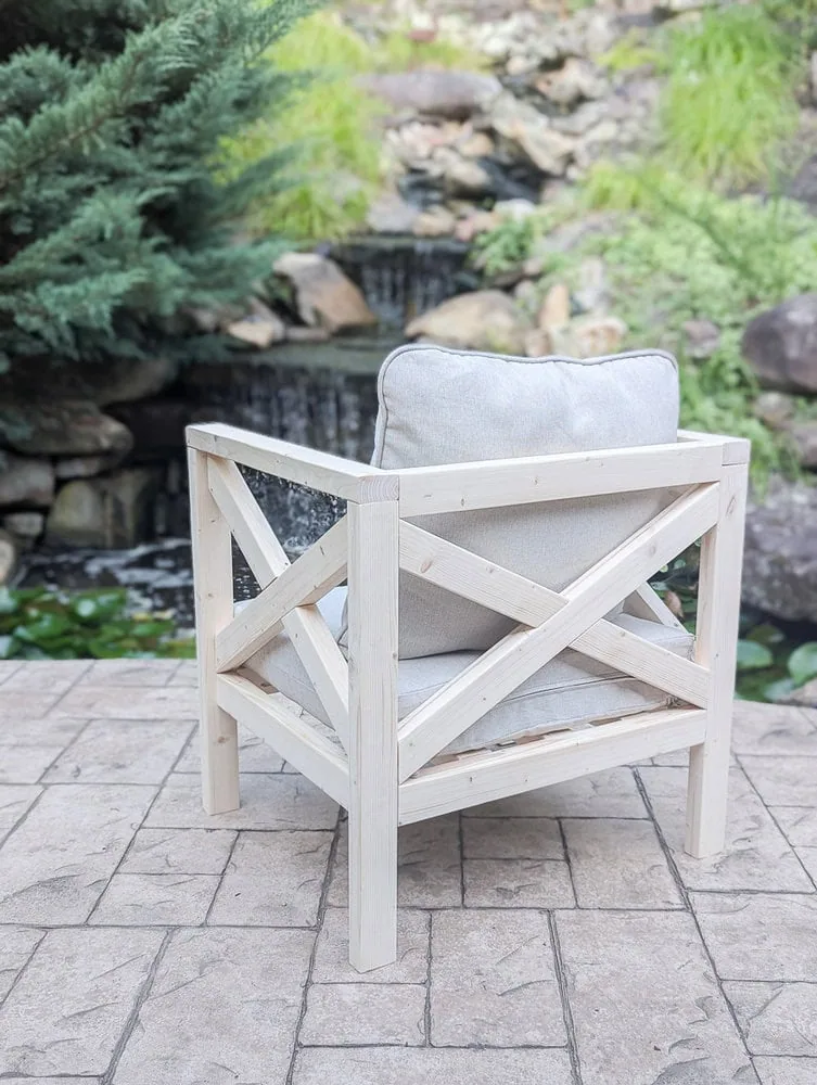 outdoor chair made from pine.