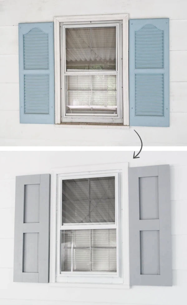 aluminum windows before and after paint.