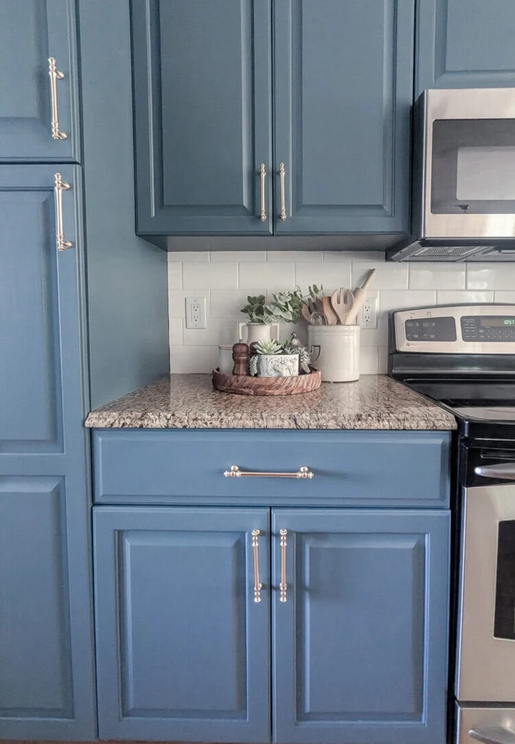 How to Repaint Painted Cabinets with a Gorgeous Paint Finish that Lasts