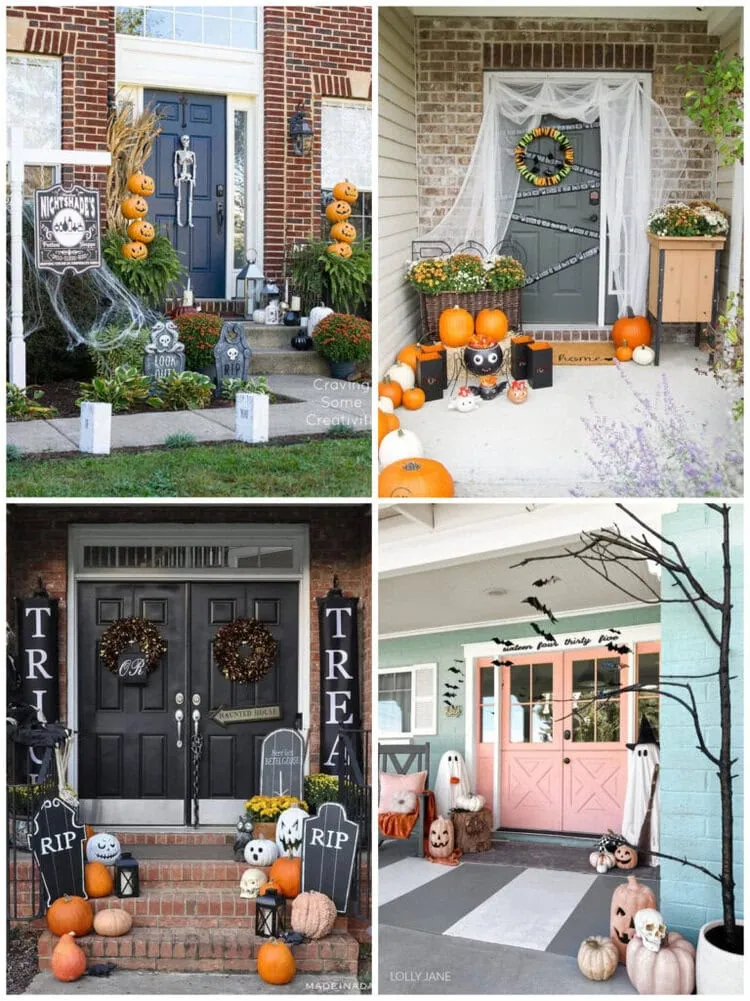 21 Fun Halloween Front Porch Decorating Ideas from Real Homes